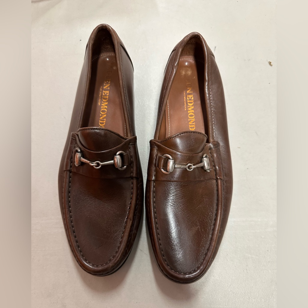 Allen Edmonds Verona Ii Brown Leather Loafers Size 7 D